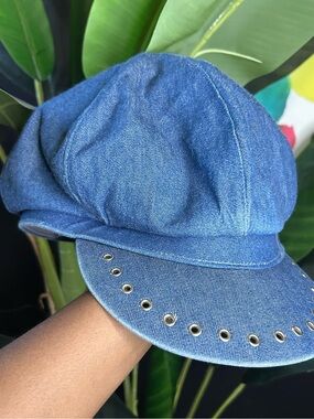 Vintage Y2K Oversized Newsboy Denim Hat